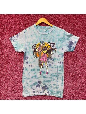 The Gorillaz Phase 1 Celebrity Take Down Rock Tie Dye size Small